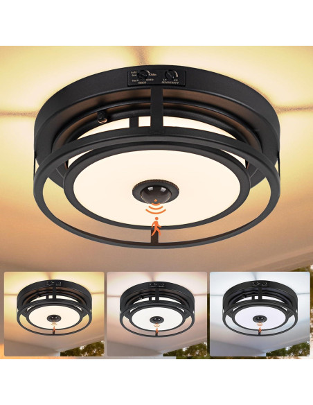 Luz de Techo LED Yolsunes 30.48cm con Sensor de Movimiento 3CCT