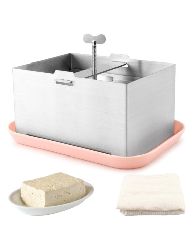 Prensa de Tofu Acero Inoxidable XuYelora 16x12x9cm