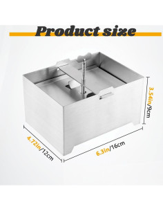 Prensa de Tofu Acero Inoxidable XuYelora 16x12x9cm 2