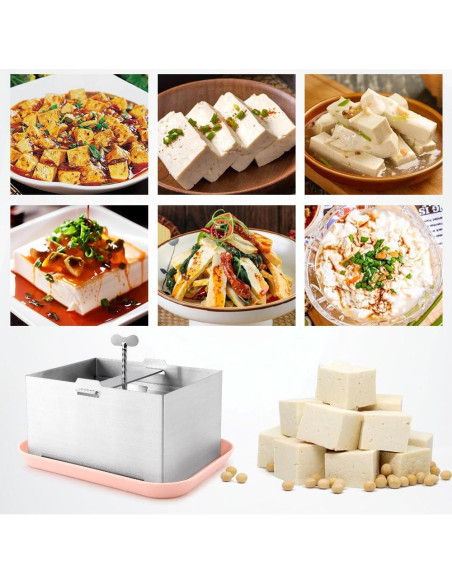 Prensa de Tofu Acero Inoxidable XuYelora 16x12x9cm