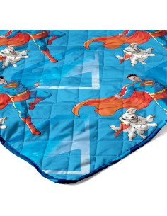 Manta Acolchada Twin Superman Sobre Metrópolis Northwest 152x203cm 2