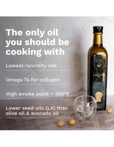 Aceite de Macadamia Casa de Macadamias 500 ml Prensado en Frío