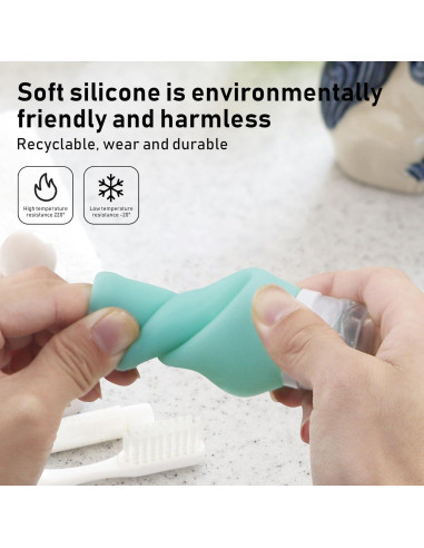 Juego de 7 Botellas de Viaje ONIYSA Silicona A Prueba de Fugas