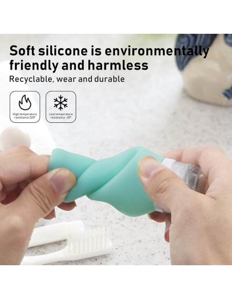 Juego de 7 Botellas de Viaje ONIYSA Silicona A Prueba de Fugas