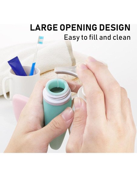 Juego de 7 Botellas de Viaje ONIYSA Silicona A Prueba de Fugas