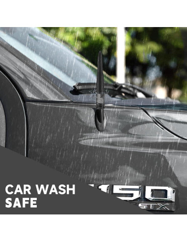 Antena de Bala Corta HVSTTPK 13.97 cm Antirrobo Bandera Americana