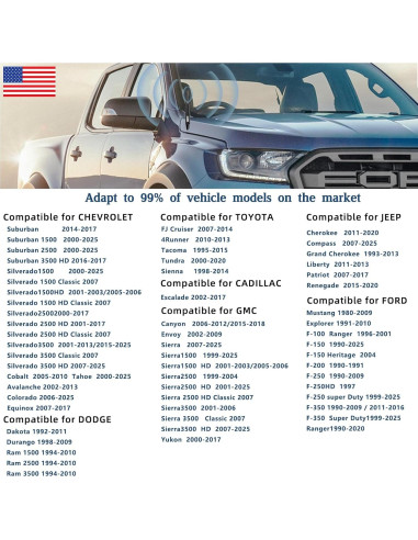 Antena de Bala Corta HVSTTPK 13.97 cm Antirrobo Bandera Americana