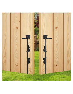 Pestillo de Caña HANSHAN 45.72 cm Acero Negro - 2 Paquete