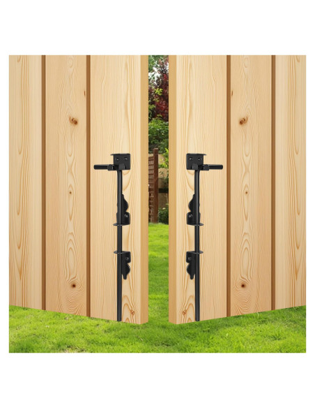 Pestillo de Caña HANSHAN 45.72 cm Acero Negro - 2 Paquete