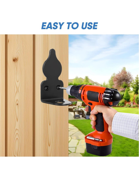 Pestillo de Caña HANSHAN 45.72 cm Acero Negro - 2 Paquete