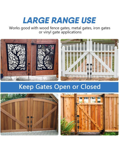 Pestillo de Caña HANSHAN 45.72 cm Acero Negro - 2 Paquete