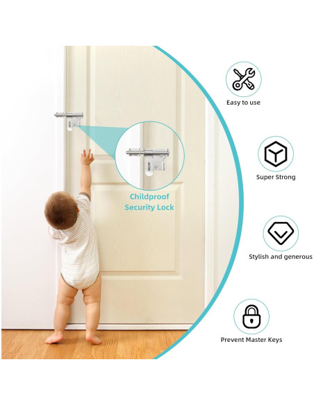 Pestillo de Puerta Alise 30 cm Acero Inoxidable Alta Resistencia