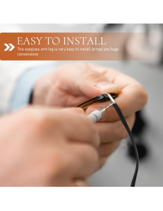 Par de Brazos de Reemplazo para Gafas Negro TR90 13.7cm 2