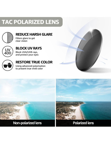 Gafas de sol polarizadas TJUTR para mujeres con rhinestones