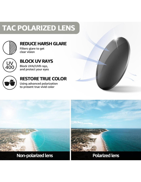 Gafas de sol polarizadas TJUTR para mujeres con rhinestones