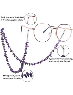Cadena de Gafas KAI Top con Cuentas de Piedra - 75 cm 2