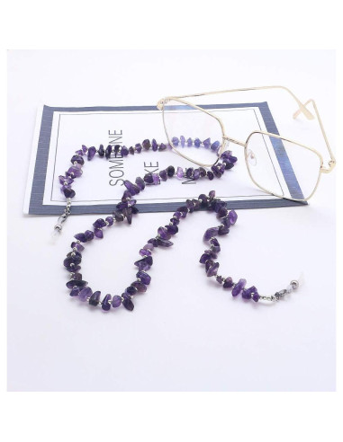 Cadena de Gafas KAI Top con Cuentas de Piedra - 75 cm
