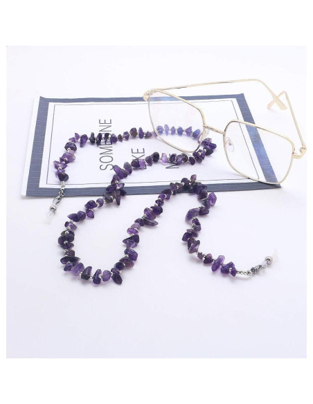 Cadena de Gafas KAI Top con Cuentas de Piedra - 75 cm
