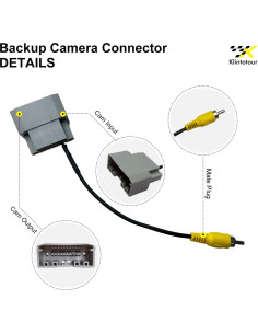Adaptador de cámara de respaldo Klintotour para Chrysler/Dodge/Jeep 2