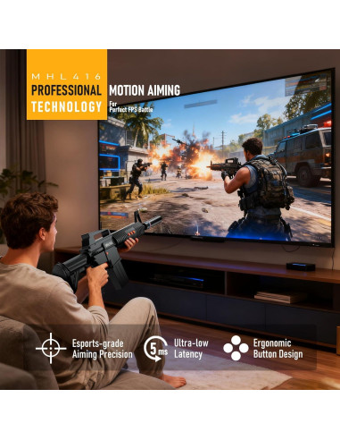 Controlador de Movimiento FPS MHL416 - Compatible PS4/PS5