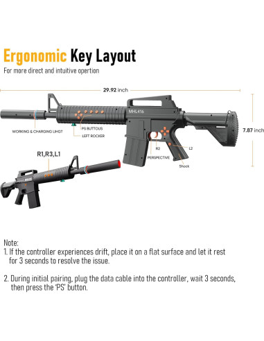 Controlador de Movimiento FPS MHL416 - Compatible PS4/PS5