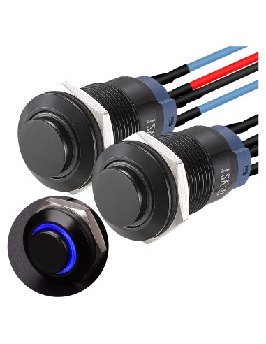 Interruptor de Botón Momentáneo APIELE 12mm LED IP65