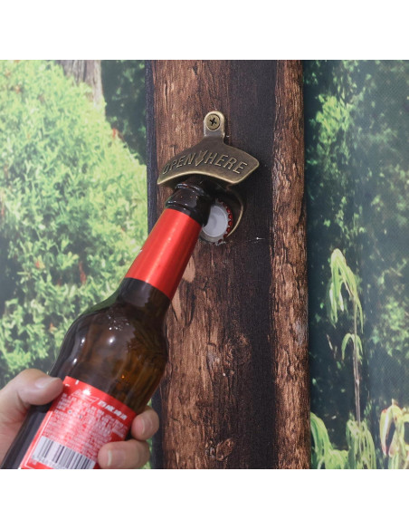 Abrebotellas Magnético Jumiok de Pared en Bronce Antiguo