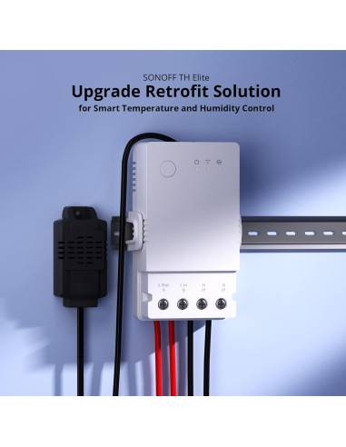 Interruptor Inteligente SONOFF THR316 con Monitoreo de Temperatura y Humedad