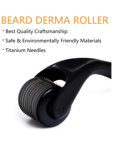 Rodillo Derma Microneedling Angel Kiss 0.25mm para Cara y Barba