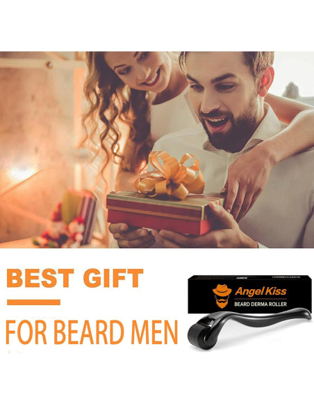 Rodillo Derma Microneedling Angel Kiss 0.25mm para Cara y Barba