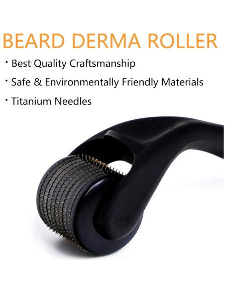 Rodillo Derma Microneedling Angel Kiss 0.25mm para Cara y Barba