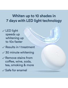 Kit de Blanqueamiento Dental Auraglow LED + Gel 44% 2