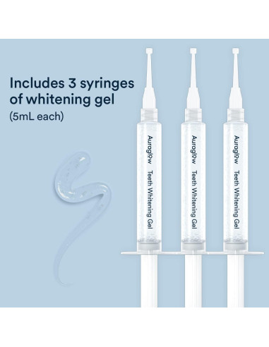 Kit de Blanqueamiento Dental Auraglow LED + Gel 44%