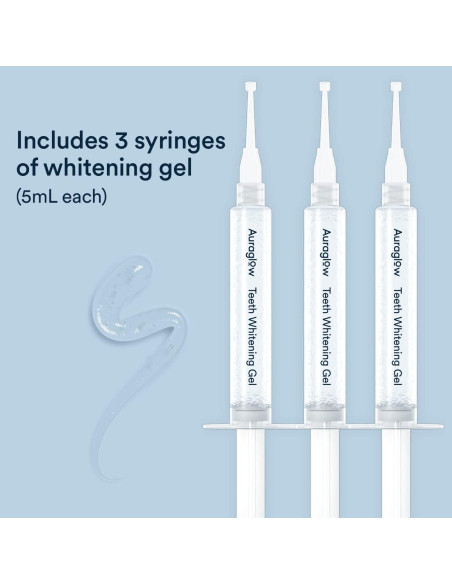 Kit de Blanqueamiento Dental Auraglow LED + Gel 44%