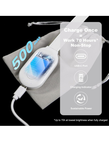 Luz de libro recargable Dongguan Kuke 12 LED 4 colores