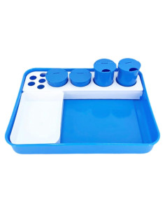 Bandeja Cuadrada Multifuncional Genérica para Salón de Belleza 31x24cm