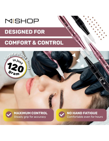 Máquina de Maquillaje Permanente Inalámbrica Mellie Rosa