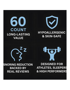 60 Tiras Nasales Antironquidos HYPER BUYZ - Ajuste Cómodo 2