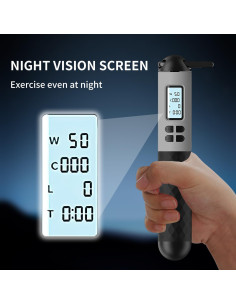 Cuerda de Salto Inalámbrica IUUWON 6cm con Contador Digital 2