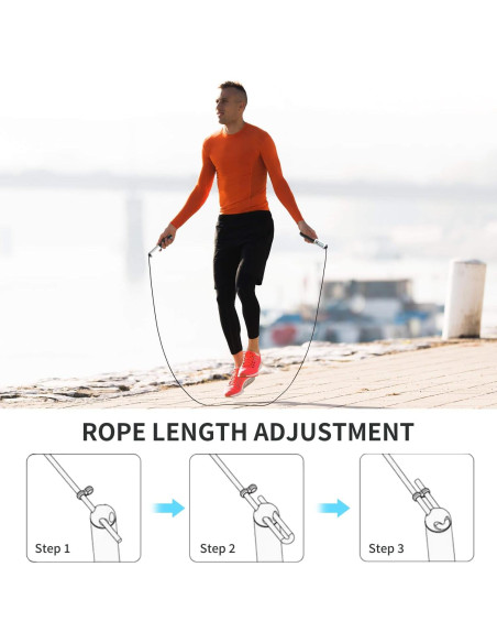 Cuerda de Salto Inalámbrica IUUWON 6cm con Contador Digital