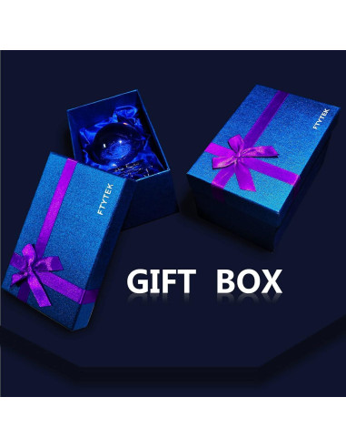 Esfera de Cristal 3D OEGINFIT con Luz Nocturna y Base LED