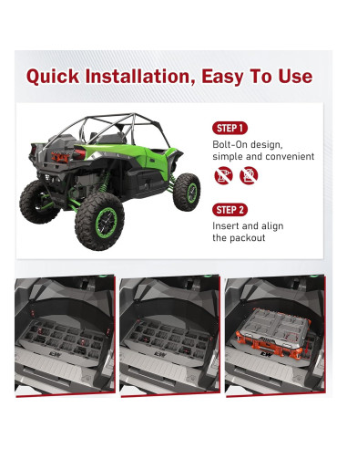 Placa de Montaje ELITEWILL 1.5 para Milwaukee Packout - Negro