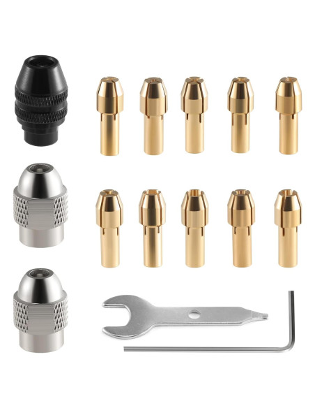 Juego de Mandriles Sin Llave Hozly 0.8-3.2mm Accesorios