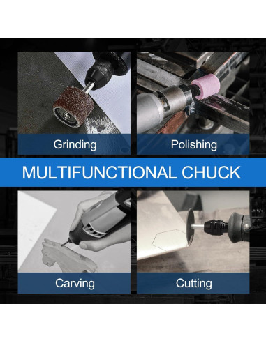 Juego de Mandriles Sin Llave Hozly 0.8-3.2mm Accesorios