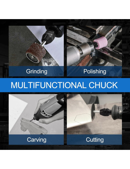 Juego de Mandriles Sin Llave Hozly 0.8-3.2mm Accesorios