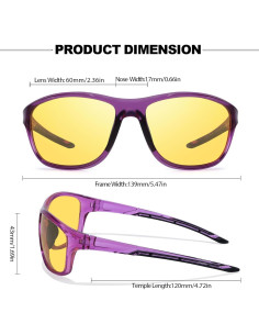 Gafas de Visión Nocturna IGNAEF Amarillas Polarizadas 60mm 2