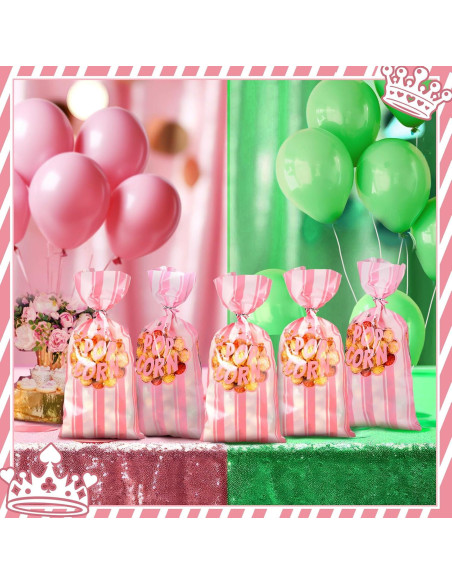 200 Bolsas de Palomitas Desechables Rosa Ninehaoou 12.4x27.4cm