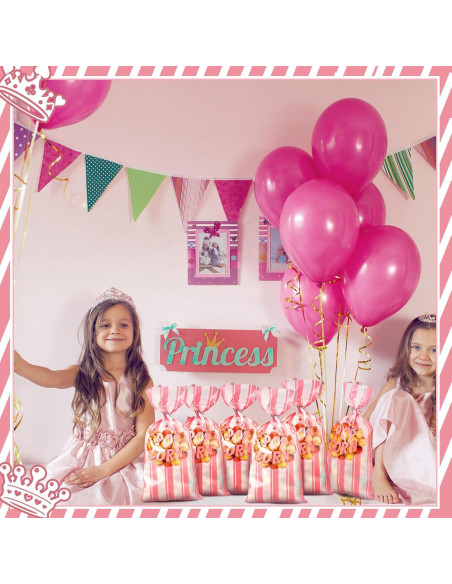 200 Bolsas de Palomitas Desechables Rosa Ninehaoou 12.4x27.4cm