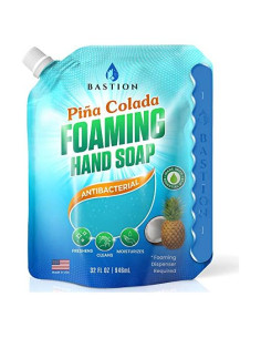 Jabón de Manos Espumoso Bastion 32oz Pina Colada Antibacteriano