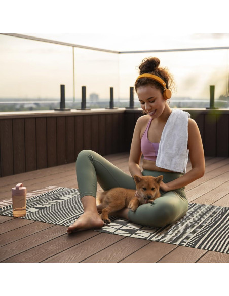 Alfombrilla de Yoga Nuveti de Algodón Antideslizante 182x61cm